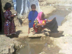 Girls Washing
